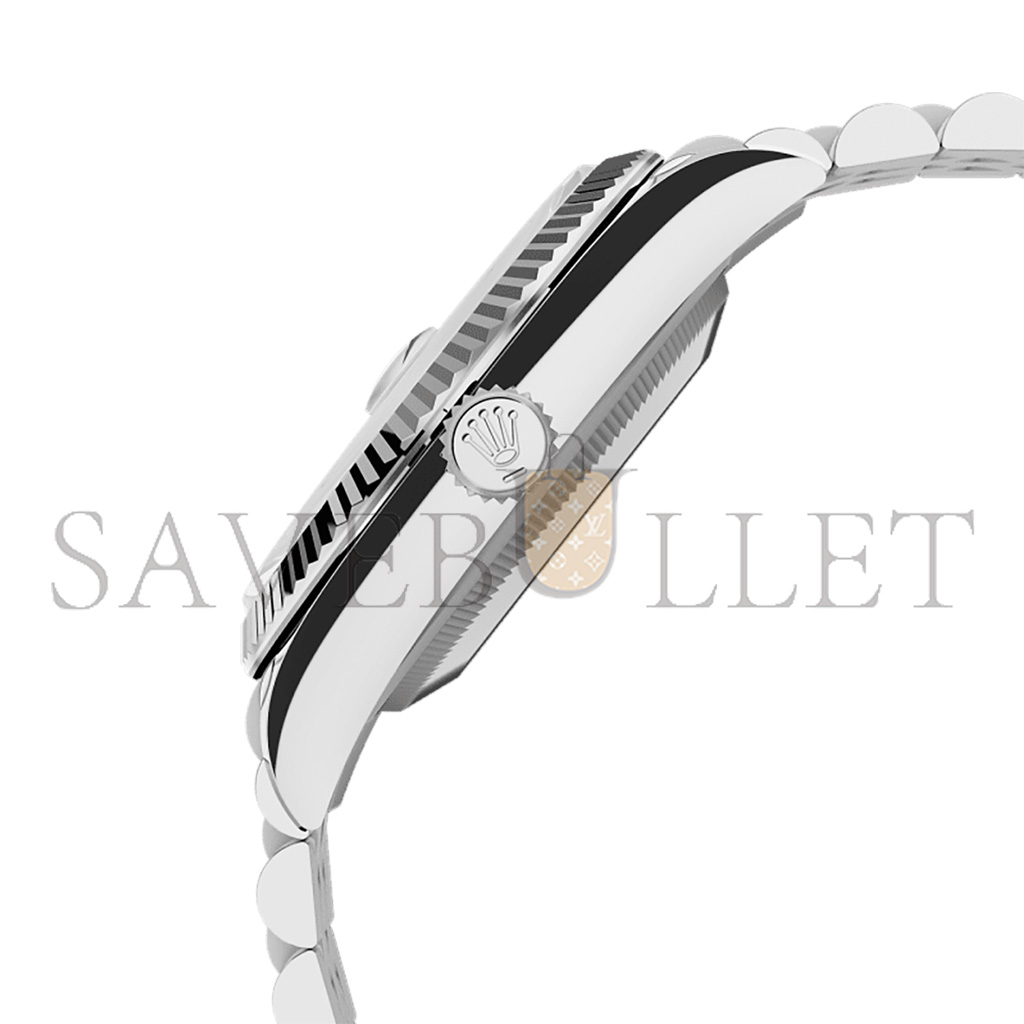 R*l*x datejust 36 oyster, 36 mm, oystersteel and white gold watch 126234-0027