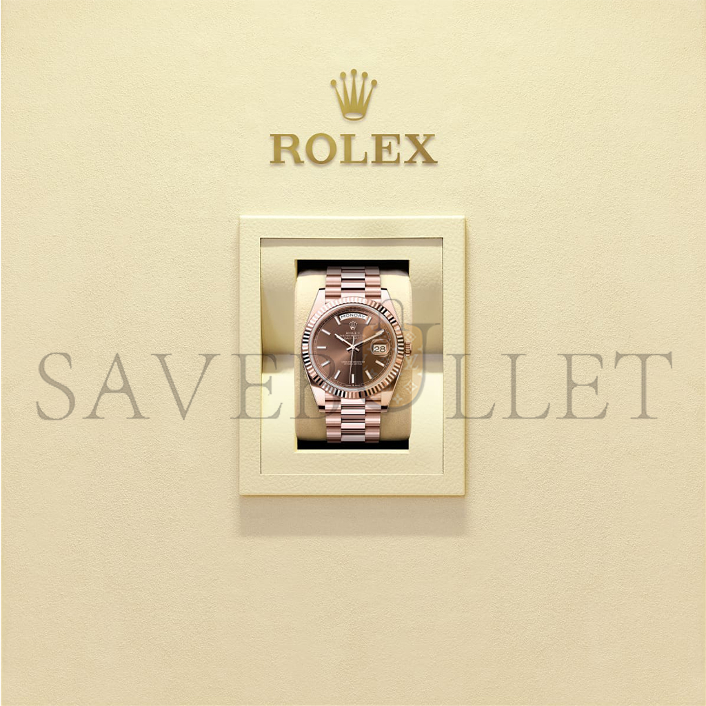 R*l*x day-date 40 oyster, 40 mm, everose gold watch 228235-0053