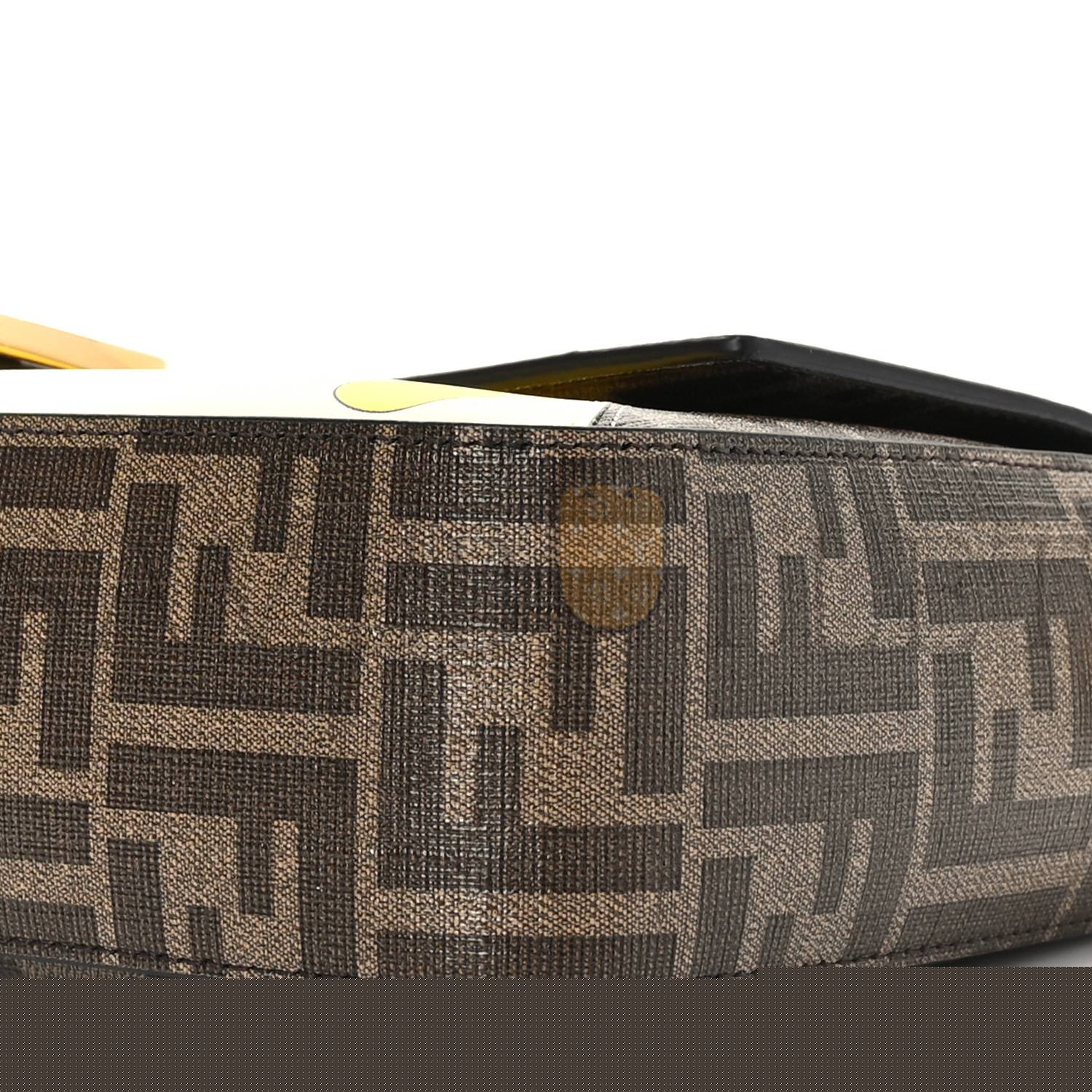 F**di glazed fabric ff 1974 hairdo girls inlay baguette mogano panna multicolor (27*15*6cm)