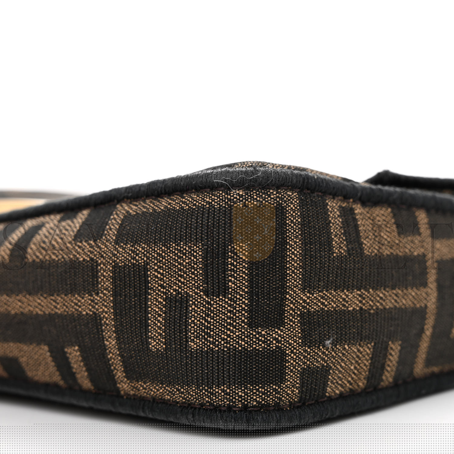 F**di fabric jacquard ff 1974 mini baguette tobacco moro black (18*11*5cm)