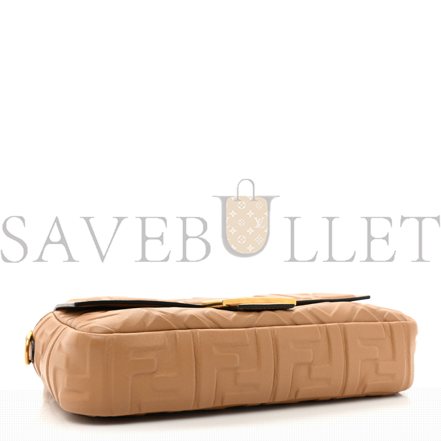 F**di nappa ff 1974 embossed baguette miele scuro (27*16*5cm)