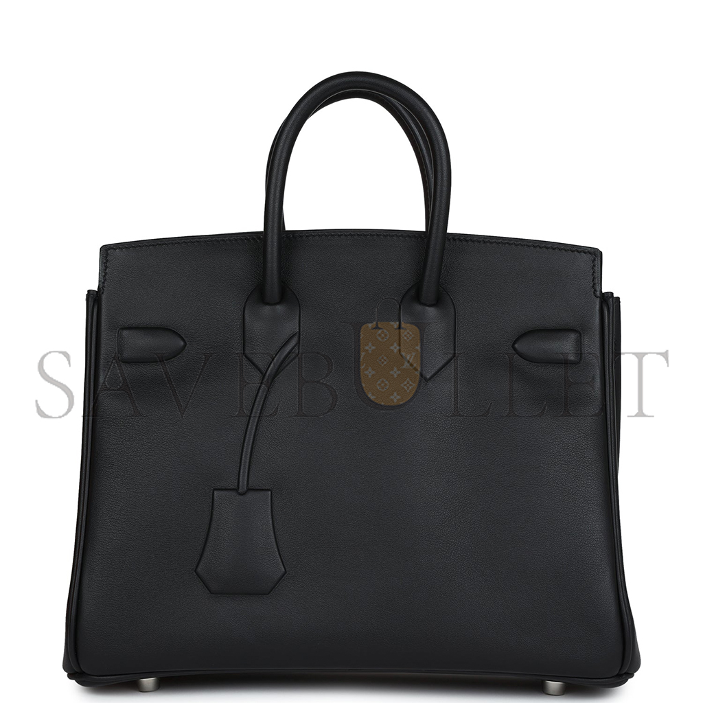 H**mes master birkin 25 shadow black bag 276375 (25*20*13cm)