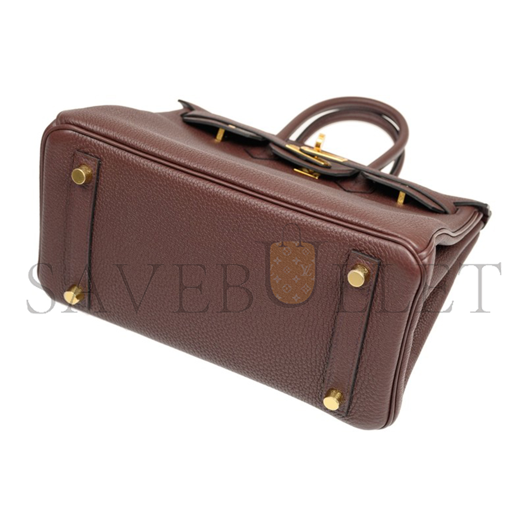 H**mes master birkin 25 chocolate bag bk250gtggp (25*20*13cm)