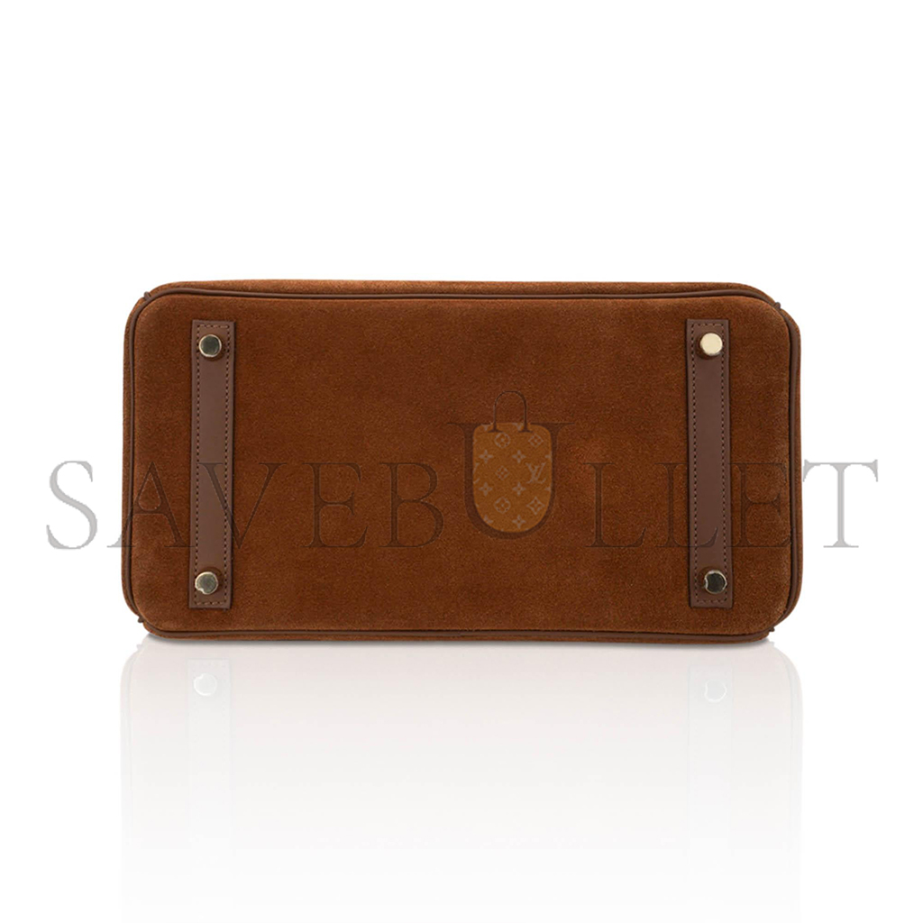 H**mes master birkin 30 chestnut gold buckle bag 58822833472 (30*22*16cm)