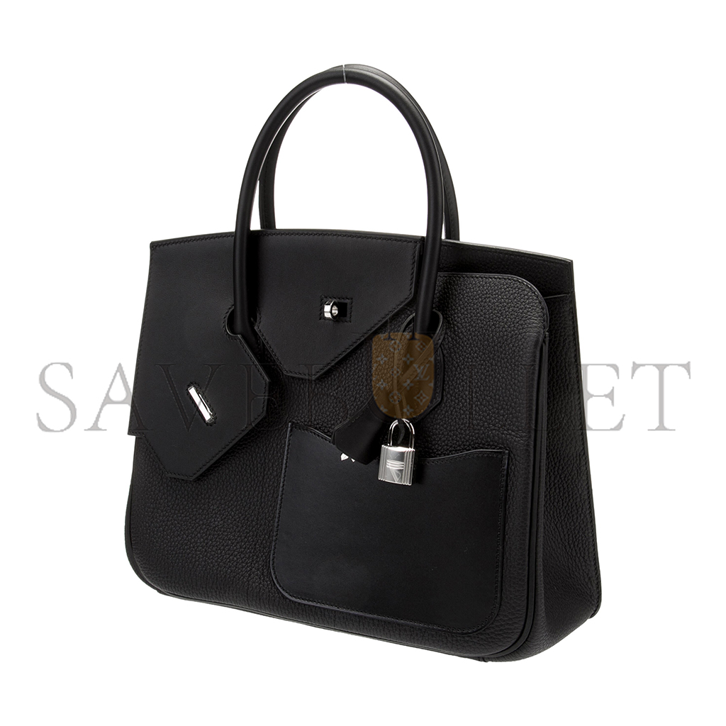 H**mes master birkin 30 irregular black bag 627760 (30*22*16cm)