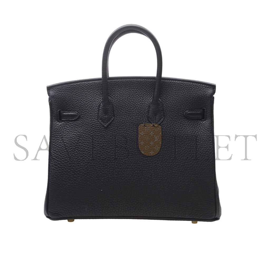 H**mes birkin 25 togo leather black gold buckle h028369cc89 (25*20*13cm)