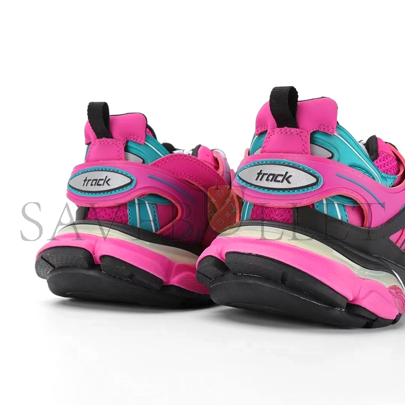 Ba*len*cia*ga mesh fabric womens track sneakers pink black 542436w2la12048
