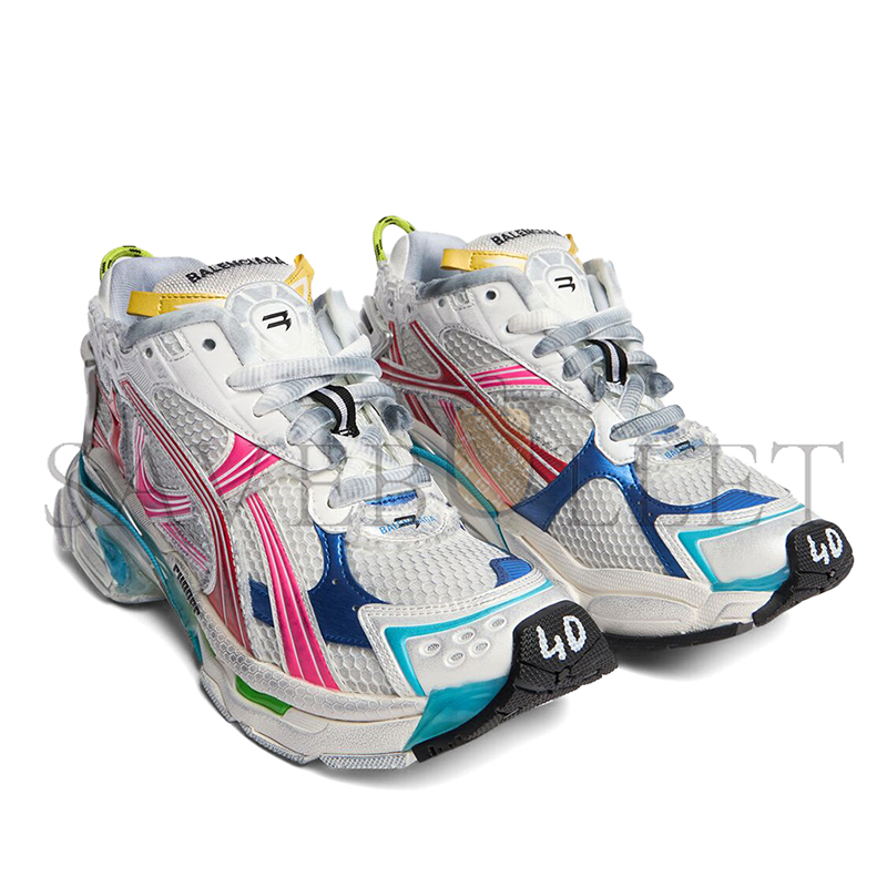Ba*len*cia*ga runner rubber & mesh sneakers 772774w3rbw9645