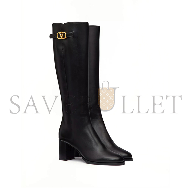 VALENTINO VLOGO SIGNATURE CALFSKIN BOOT 70MM 5W2S0HY0DSH_0NO