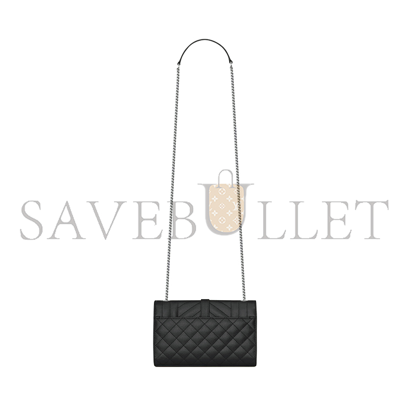 Y*L envelope small in quilted grain de poudre embossed leather 600195bow921000 (21*13*6cm)