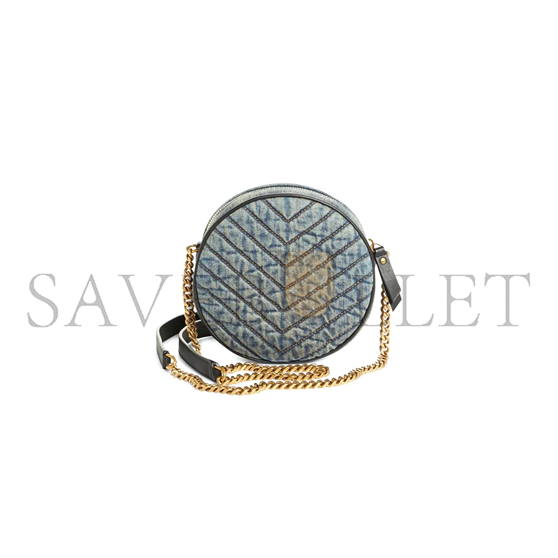 Y*L vinyle matelasse denim crossbody baf 40917598 (17*17*5.5cm)