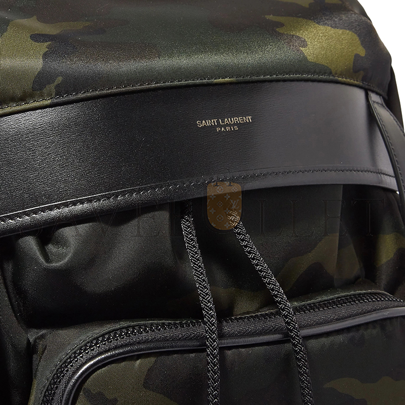 Y*L city multi-pocket backpack in smooth leather 215473399 (42*34*22cm)