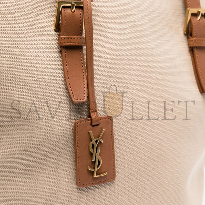 Y*L laurent cabas bag in desert dust&brick 773704fac7t9856 (47*30*25cm)