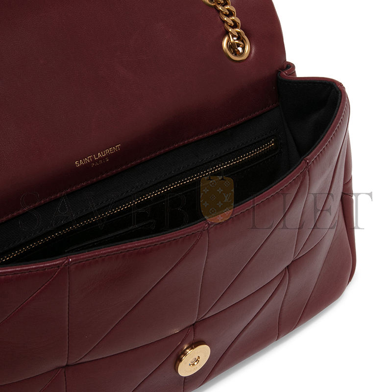 Y*L jamie 4.3 shoulder bag quilted leather dark red 515821cop676475 (25*15*7.5cm)