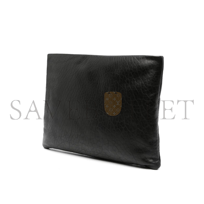 y*l Sa**t Lau*nt puffy pouch in lambskin 779512aadbz (30*22*3cm)