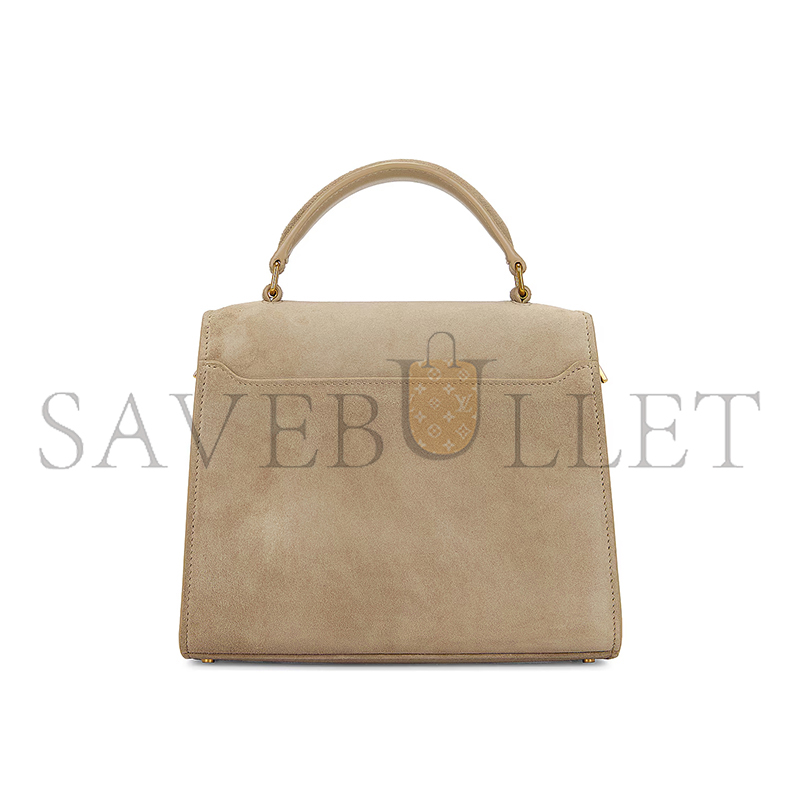 Y*L cassandre matelassÉ flap pouch in suede 6239301u80w2638 (20*16*7.5cm)