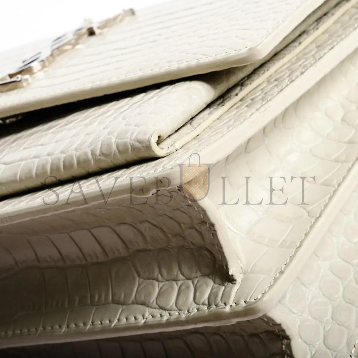 Y*L sunset medium chain bag in crocodile-embossed shiny leather 4229064996l (22*16*6.5cm)