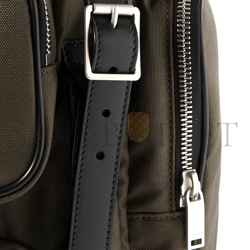 Y*L city multi-pocket backpack in econyl®, smooth leather and nylon 437110fabo12986 (34*42*22cm)