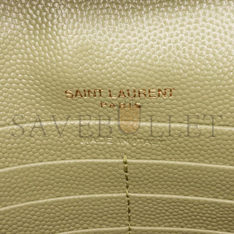 Y*L cassandre matelassÉ chain wallet in grain de poudre embossed leather 377828bow013316 (22.5*14*4cm)