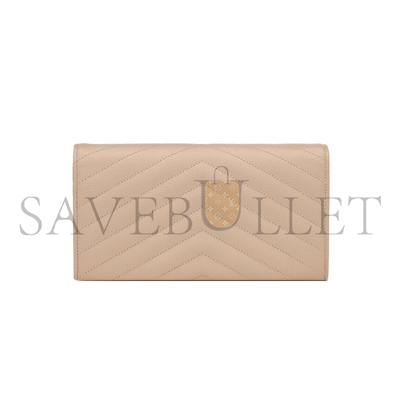 Y*L cassandre matelassÉ large flap wallet in grain de poudre leather 372264bow012721 (19*11*3cm)