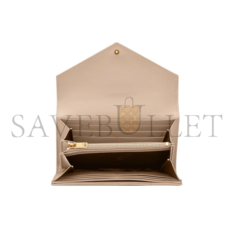 Y*L cassandre matelassÉ large flap wallet in grain de poudre leather 372264bow012721 (19*11*3cm)