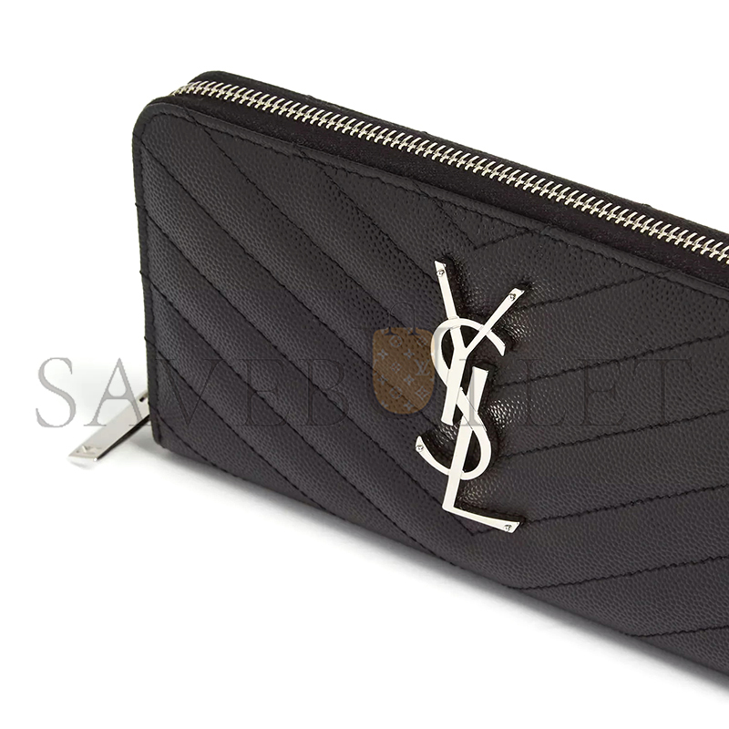 Y*L cassandre matelassÉ zip around wallet in grain de poudre leather 358094bow021000 (19*9.5*2.5cm)