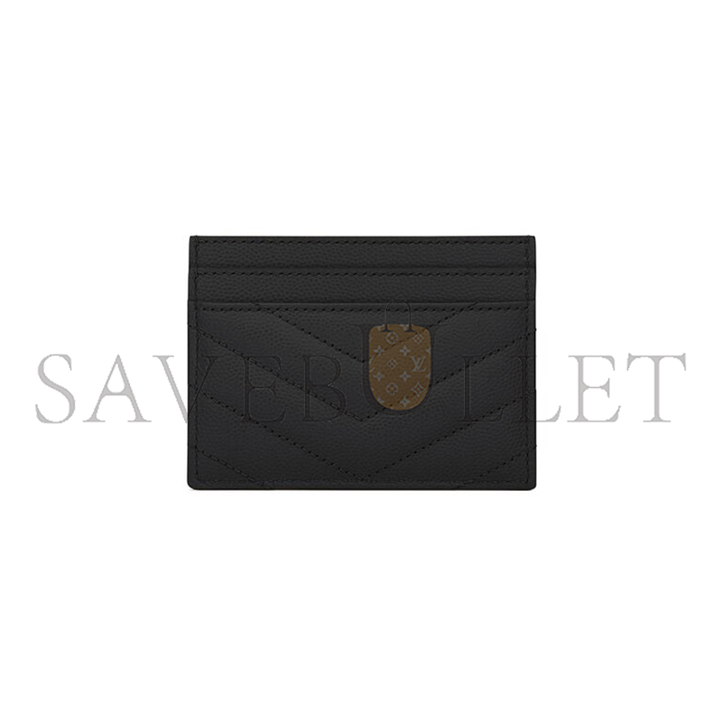 Y*L cassandre matelassÉ card case in grain de poudre leather 423291bow021000 (10.5*7.5*0.5cm)