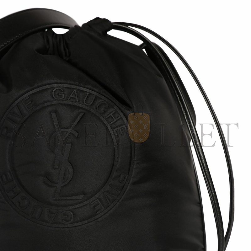 Y*L rive gauche laced bucket bag in leather 71026161055 (21*23*14cm)