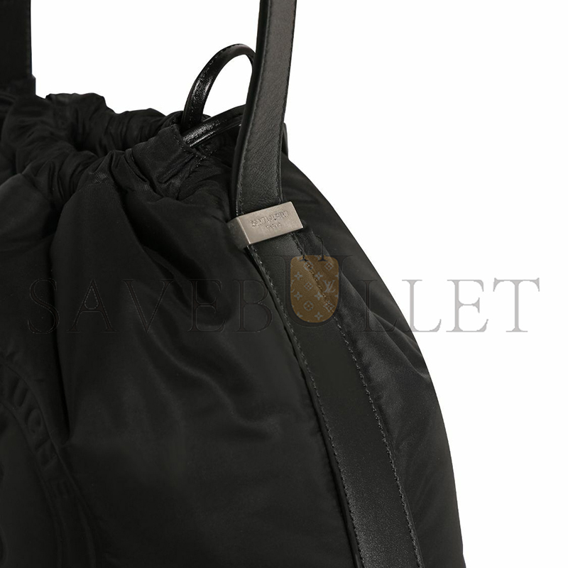 Y*L rive gauche laced bucket bag in leather 71026161055 (21*23*14cm)