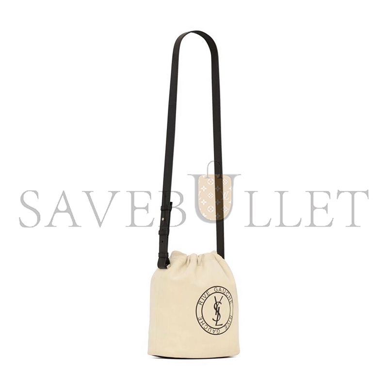 Y*L rive gauche laced bucket bag in leather 710261849100 (21*23*14cm)