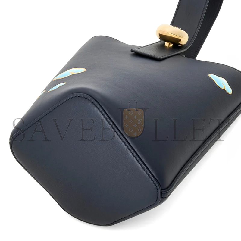 L0ew* mini pebble bucket in nappa calfskin aanbbbmx18 (16*16*19.5cm)