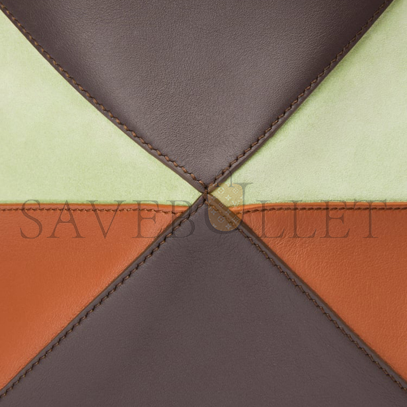 L0ew* medium puzzle fold tote in calfskin and suede a779g50x73 (25.5*31.5*14.5cm)
