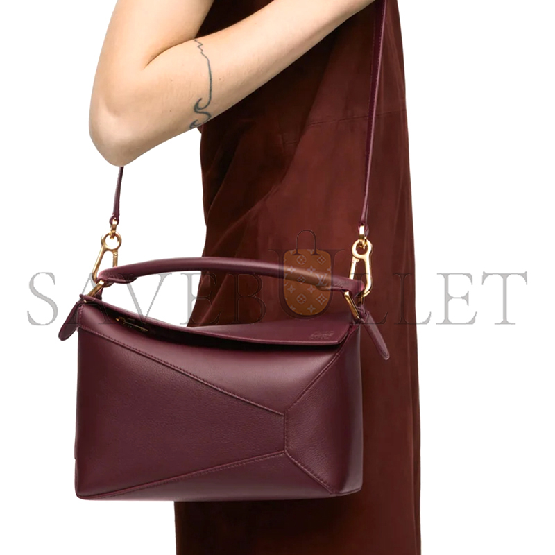 L0ew* small puzzle edge bag in classic calfskin a510p60x41 (24*16.5*10.5cm)