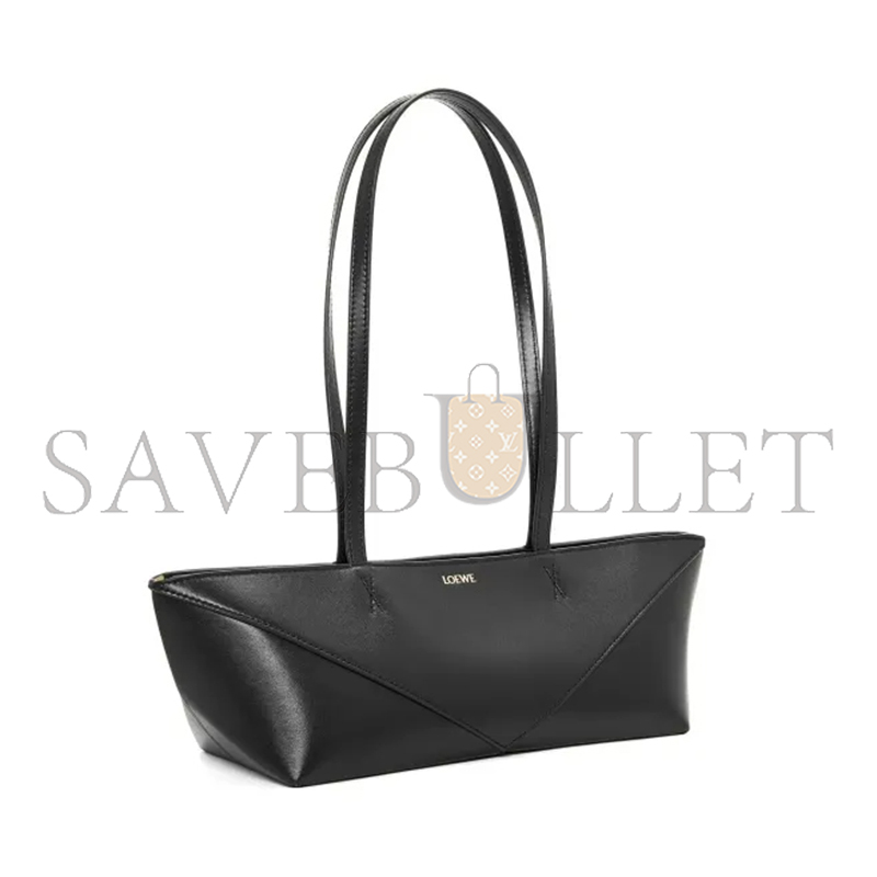 L0ew* cropped puzzle fold in shiny calfskin a779ptex01-1100 (39*12*12cm)