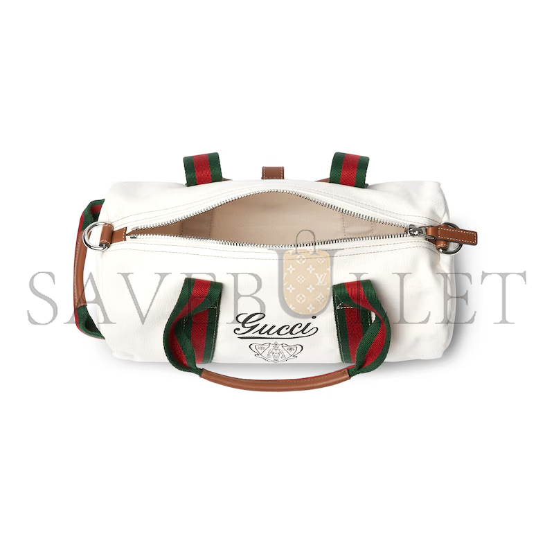 G*u*i small printed canvas duffle bag 816865 (30*16*15cm)