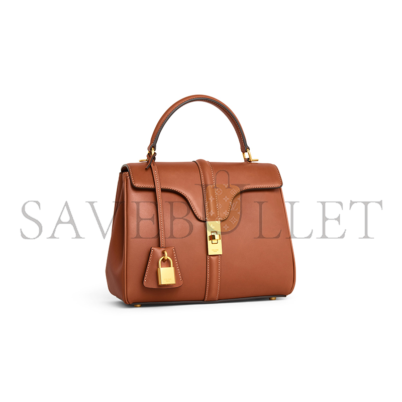 Ce**e small 16 bag in satinated calfskin 188003bf9.03tn (23*19*10.5cm)