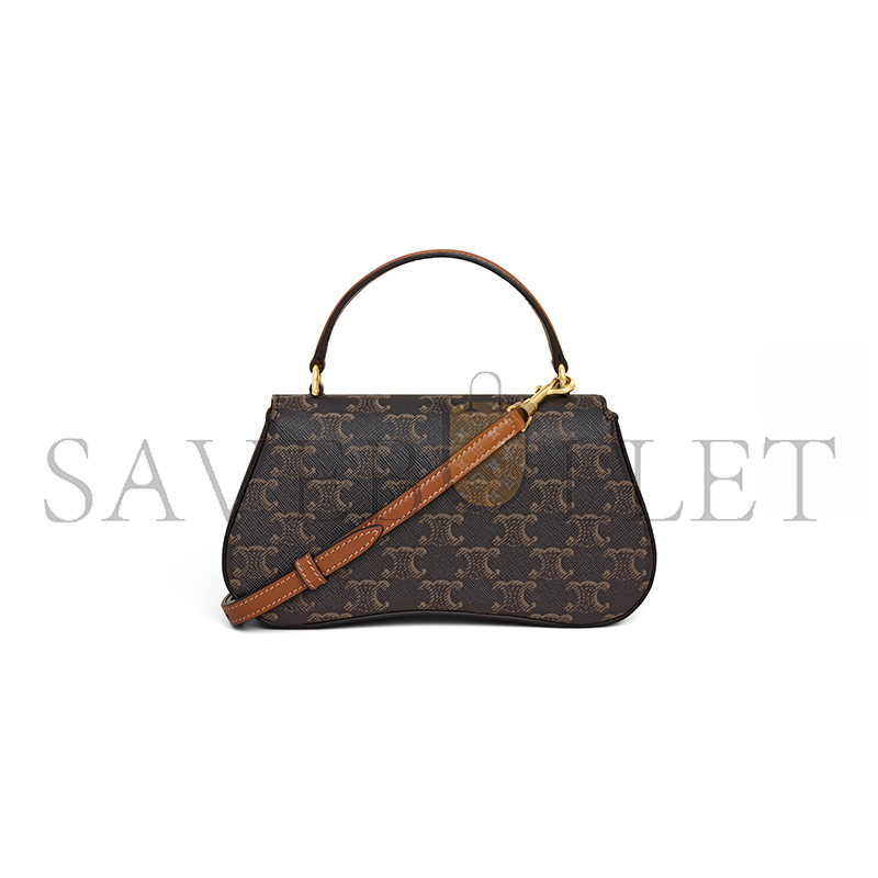 Ce**e teen Ce**e lola in triomphe canvas and calfskin 119532fn1.04lu (20*11.5*5cm)