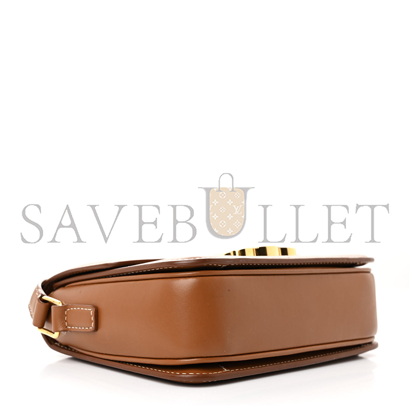 Ce**e small classique triomphe bag in fabric and calfskin 188882dba.38nu (18.5*14*6cm)