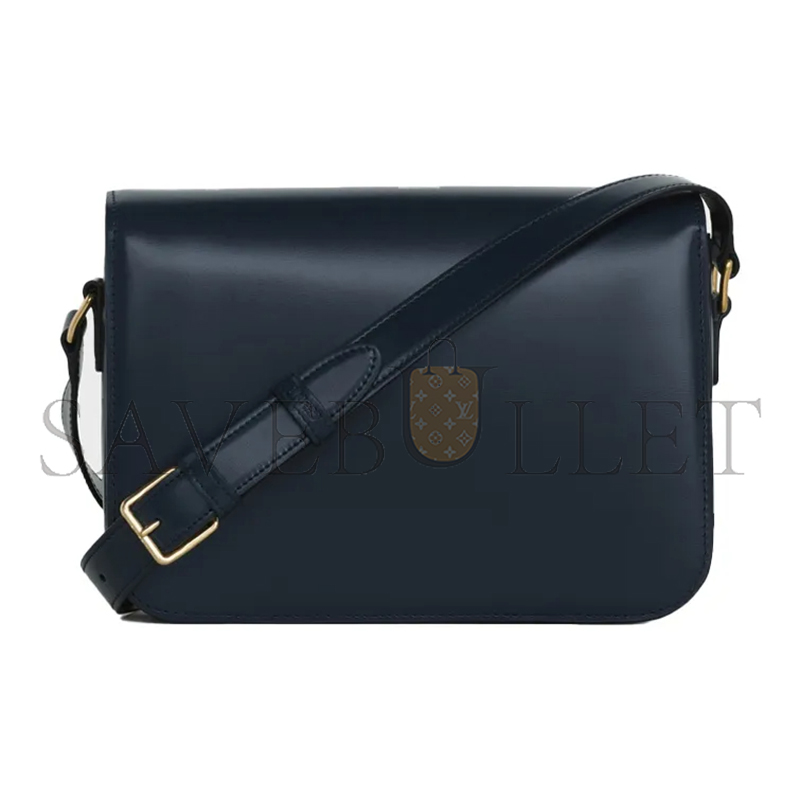 CELIN MEDIUM TEEN TRIOMPHE BAG IN SHINY CALFSKIN 187363BF4.07OC (22.5*16.5*7.5cm)