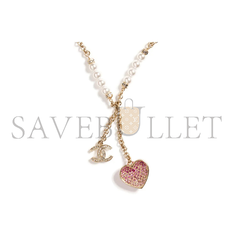 Ch*el classic gorgeous heart necklace aba393