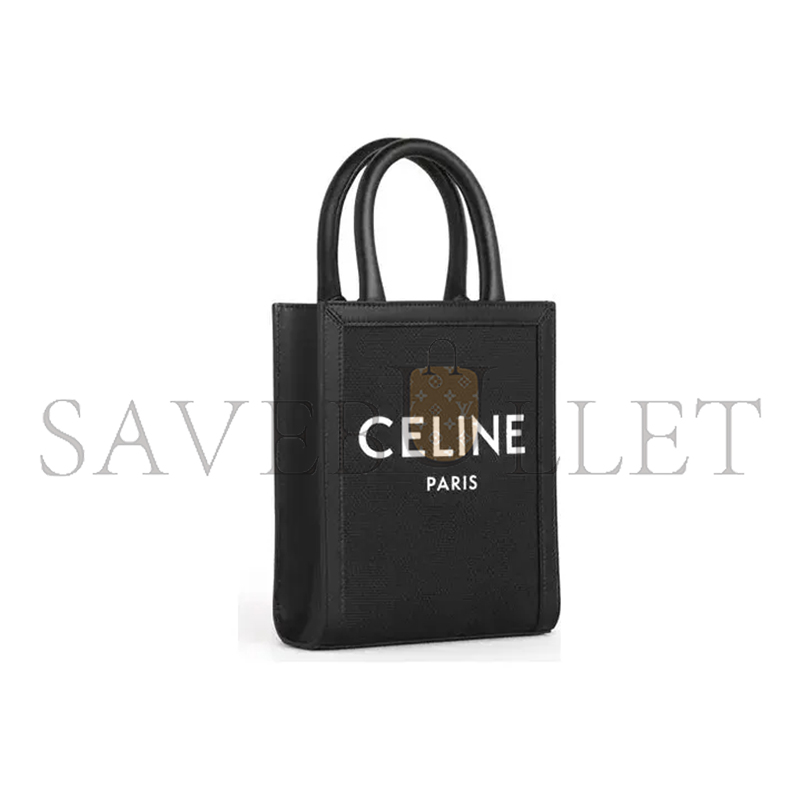Ce**e mini tote in cabas triomphe canvas and calfskin 193302csu.38no (21*17*4cm)