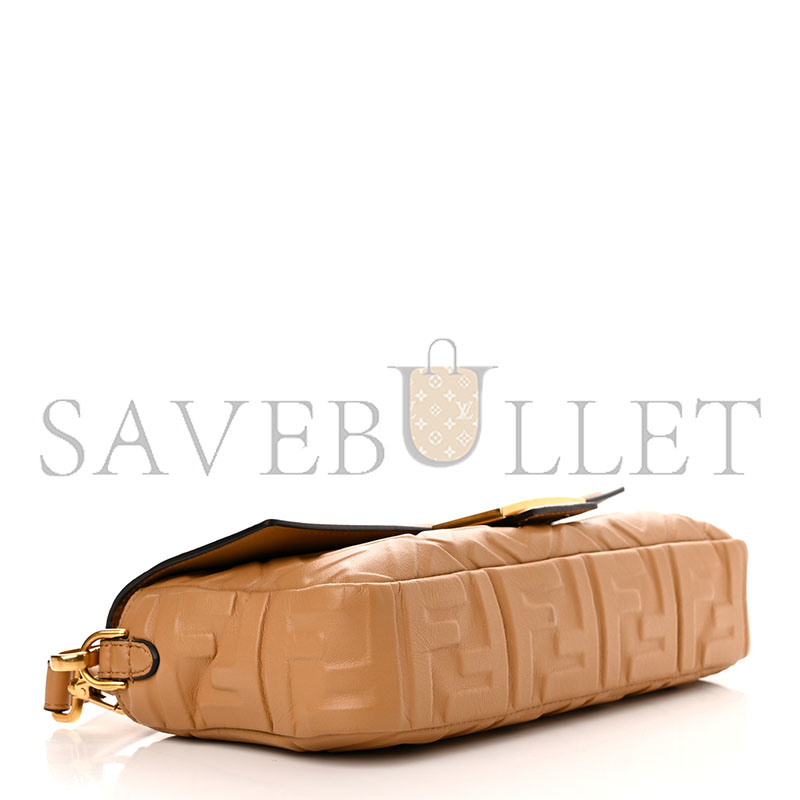 F**di nappa ff 1974 embossed baguette miele scuro 1449597 (27*15*5cm)