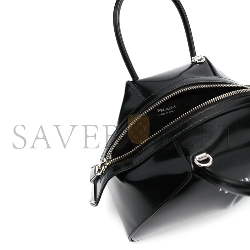 pra*a S*pernova brushed leather tote bag 1ba366 (21*14*11cm)