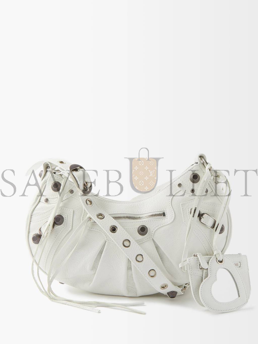 Ba*len*cia*ga white cagole s leather shoulder bag matchesfashion us (25*17.7*6cm)