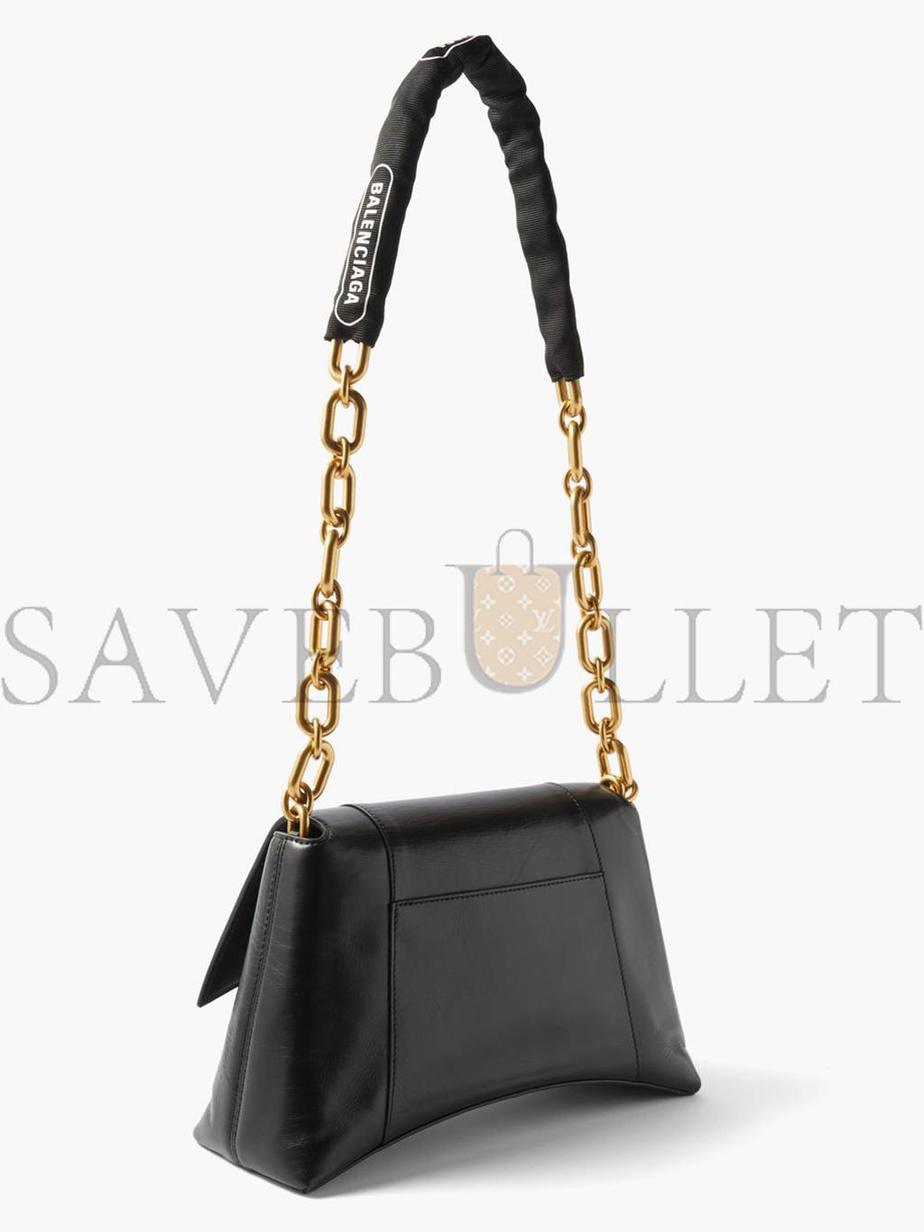 Ba*len*cia*ga black downtown s chain-handle leather shoulder bag matchesfashion us (28.5*17.5*10.1cm)