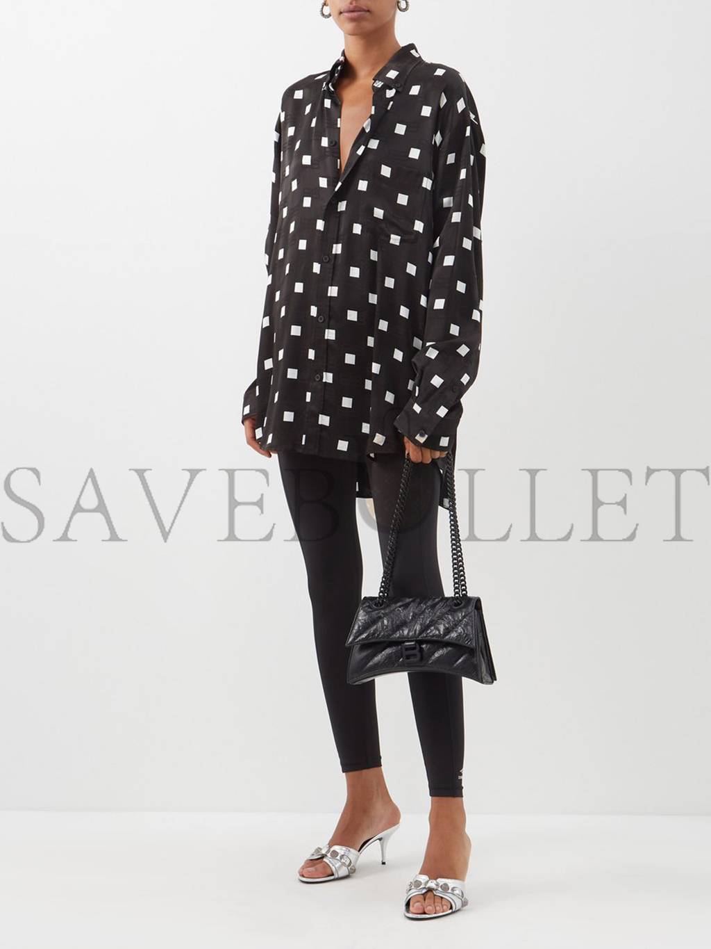 Ba*len*cia*ga black crush s quilted creased-leather shoulder bag matchesfashion us (25.5*15*6.4cm)