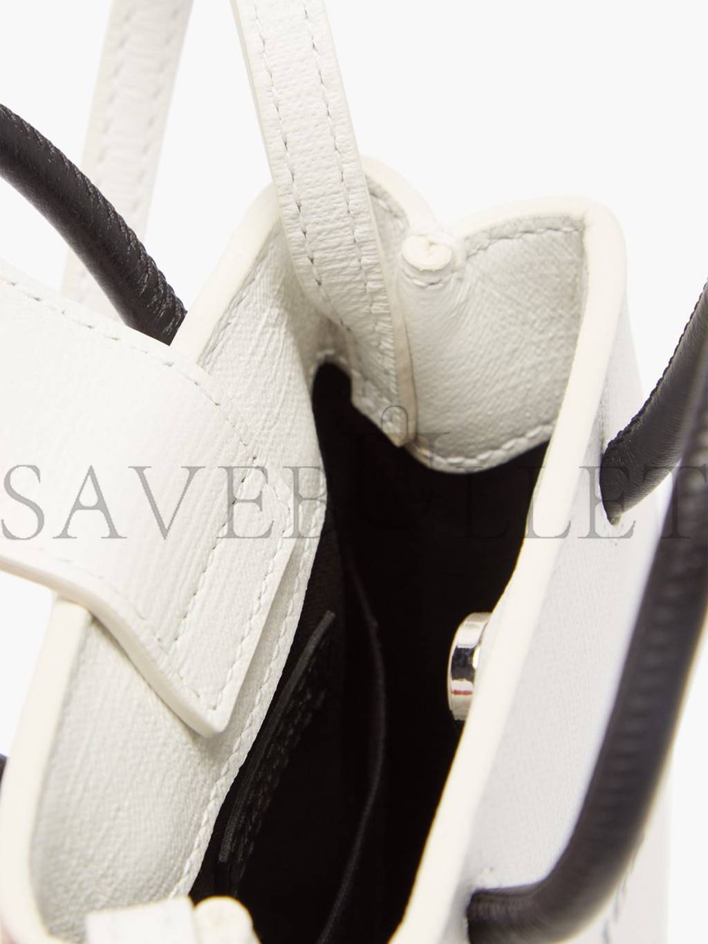 Ba*len*cia*ga white shopping mini leather cross-body bag matchesfashion us (18*12.4*4.8cm)