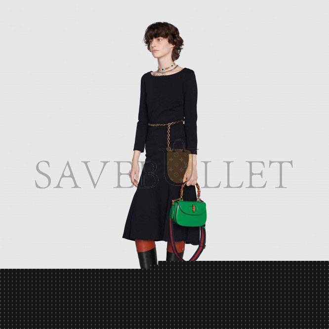 G*u*i bamboo 1947 small top handle bag 675797 (21*15*7cm)