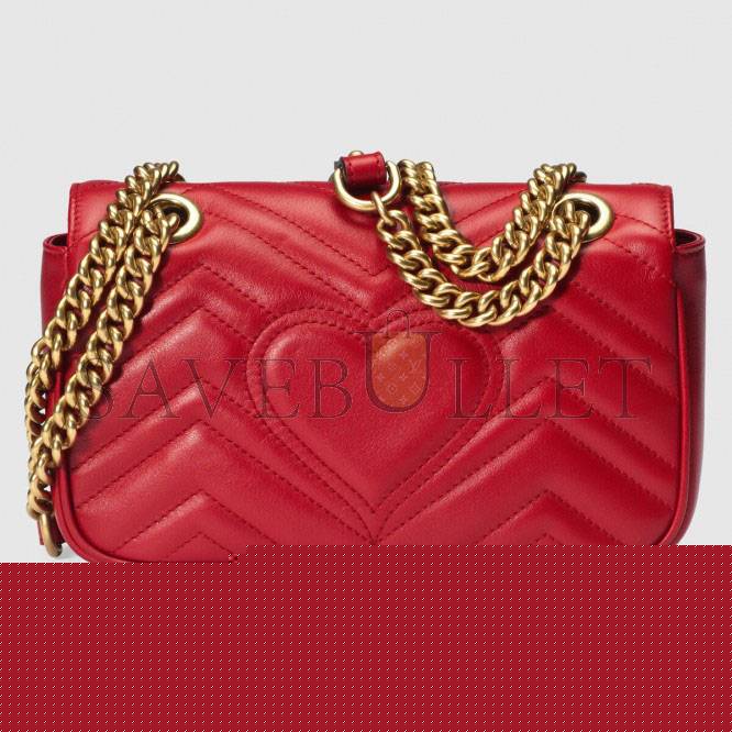 G*u*i gg marmont matelassÉ mini bag 446744 (23*14*6cm)