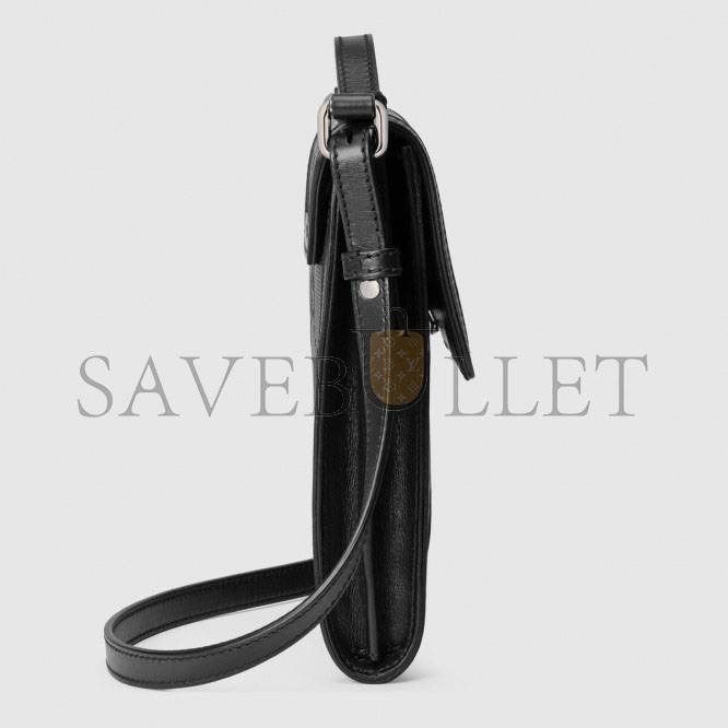 G*u*i gg embossed messenger bag 625782 (20.5*18*4cm)